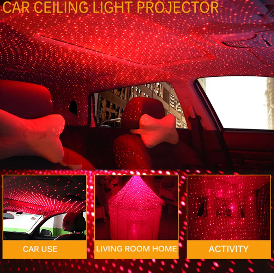 LED Car Roof Star Night|Car Projector| Multicolour Car Light